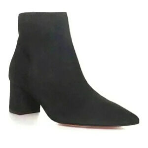 NEW L'Agence Jeanne Block Heel Charcoal Black Bootie Size 38.5/8/8.5
